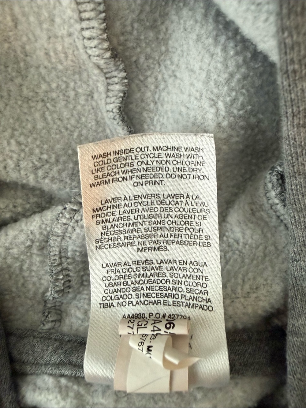 Adidas | Gray Hoodie with Multicolor Gradient Logo - Picture 5 of 5